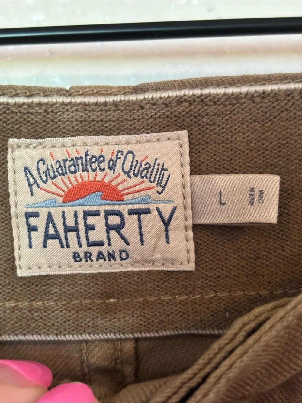 FAHERTY Dune Uility Pant in Wood Bark